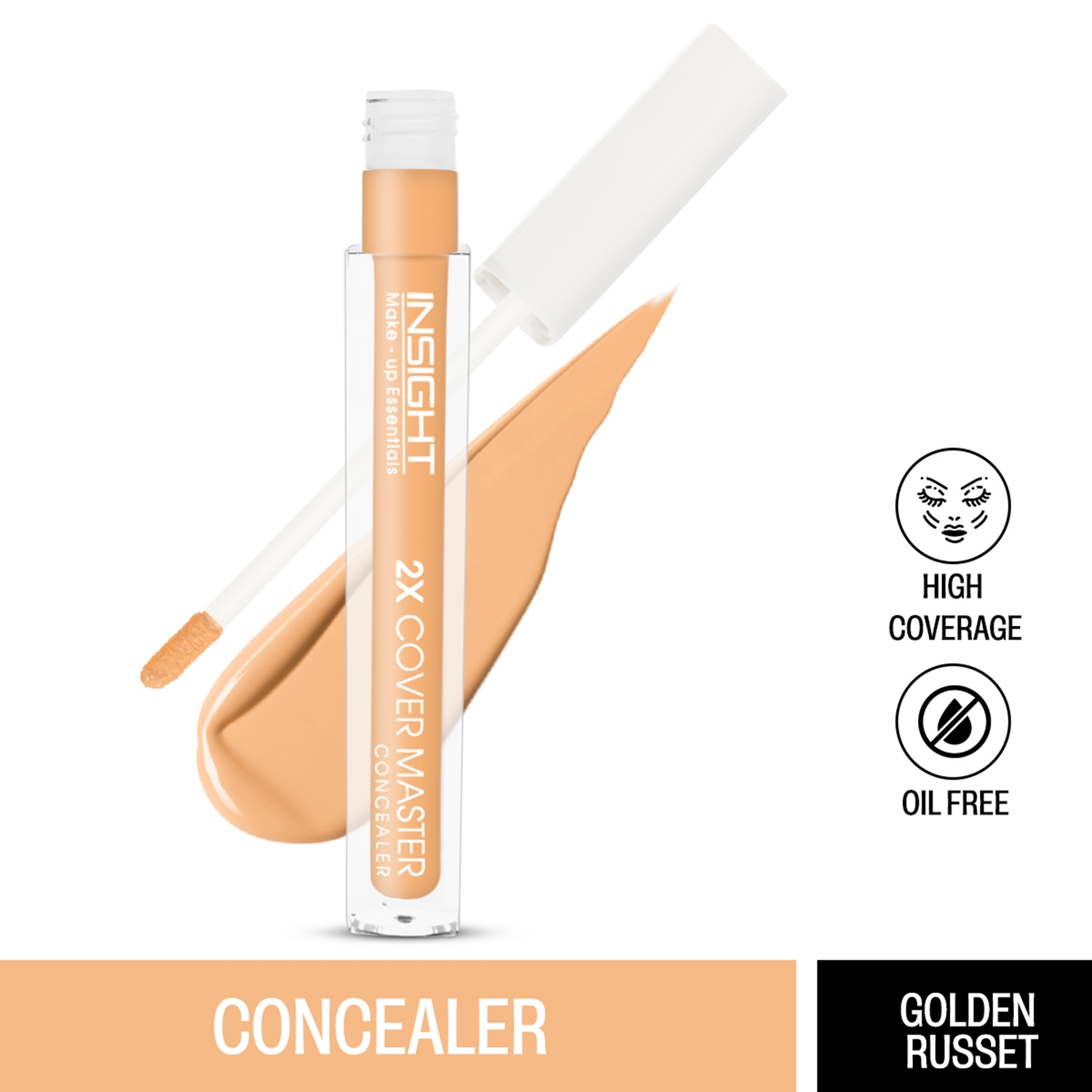 Insight Cosmetics | Insight Cosmetics 2X Cover Master Concealer - Golden Russet (6ml)