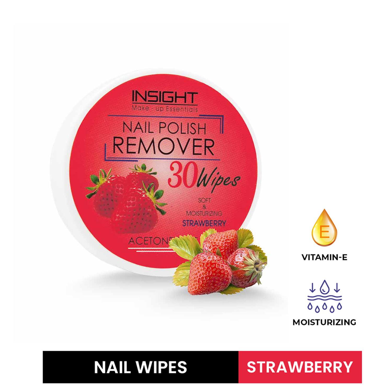 Insight Cosmetics | Insight Cosmetics Strawberry Nail Polish Wipes (30 Pcs)