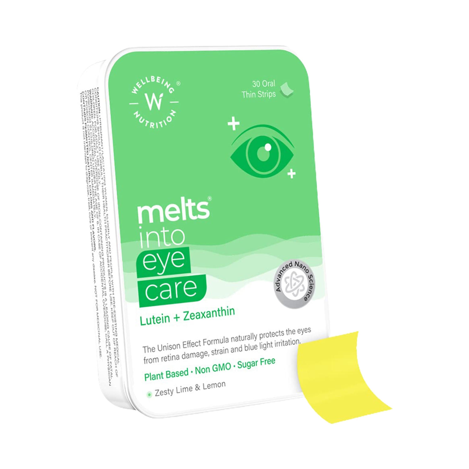 Wellbeing Nutrition | Wellbeing Nutrition Melts Eye Care- Lutemax 2020 (Lutein + Zeaxanthin) for Vision Support & Shield
