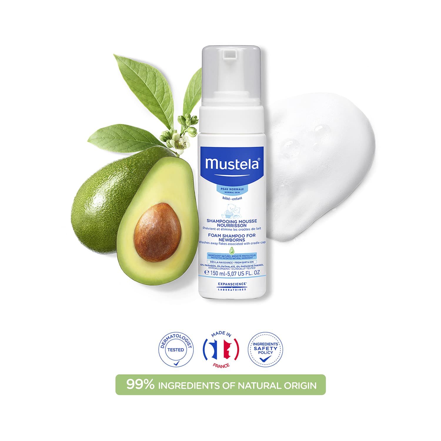 Mustela | Mustela foam shampoo for new borns (150 ml)