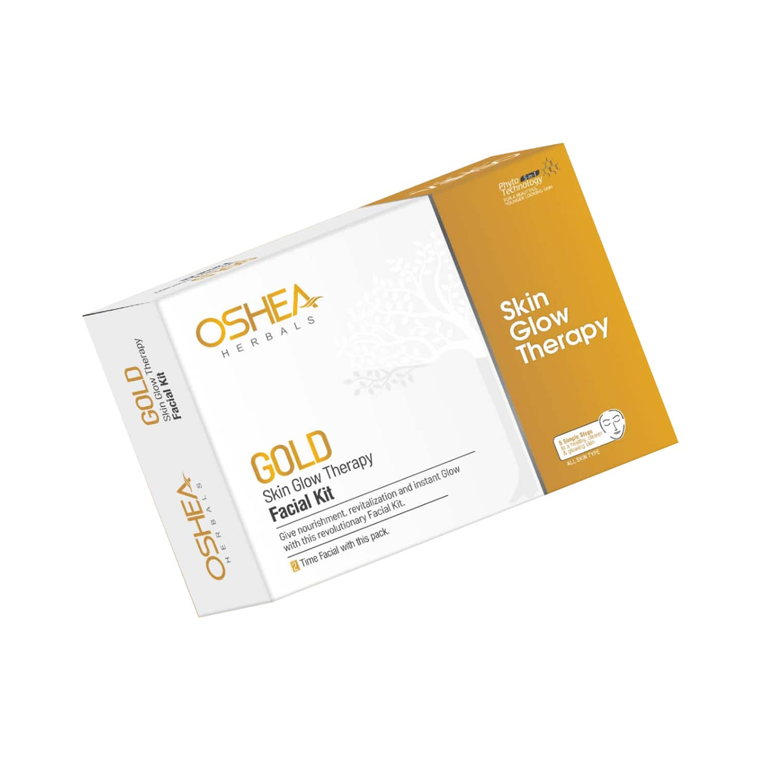 Oshea Herbals | Oshea Herbals Gold Skin Glow Therapy Facial Kit (209g)