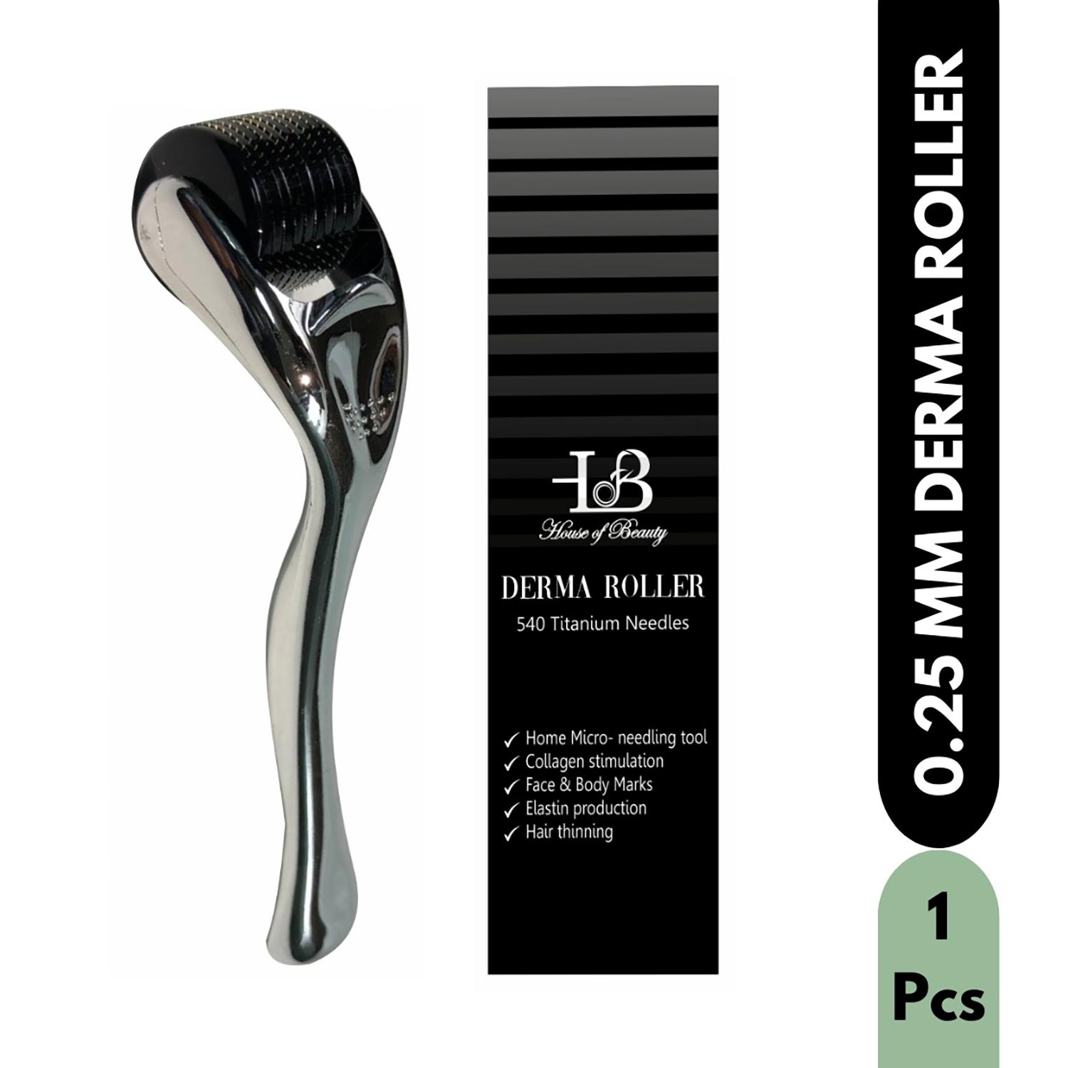 House of Beauty | House of Beauty Derma Roller 0.25mm For Boosting Collagen, Fades Dark Spots & Acne Scars (1 Pc)