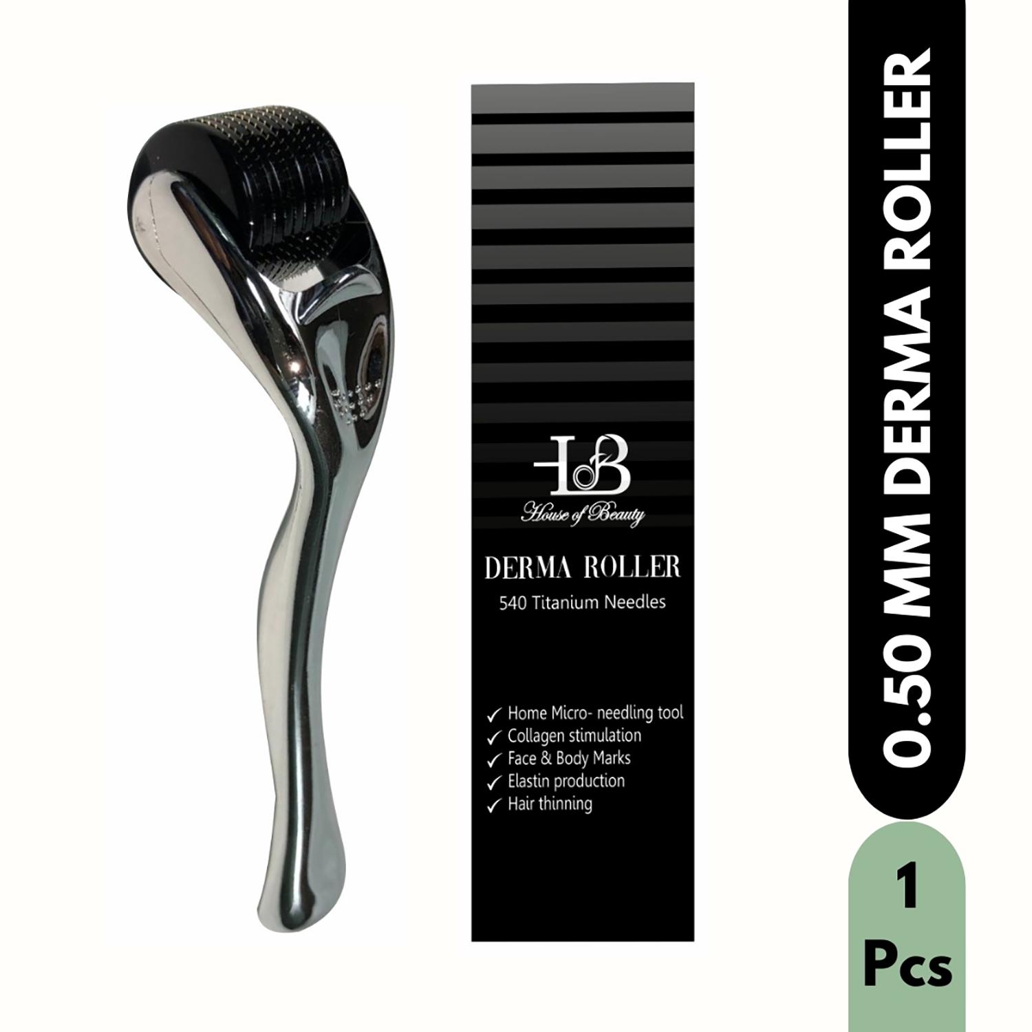 House of Beauty | House of Beauty Derma Roller 0.50mm Reduces Pigmentation, Fade Pimples & Acne Scars (1 Pc)