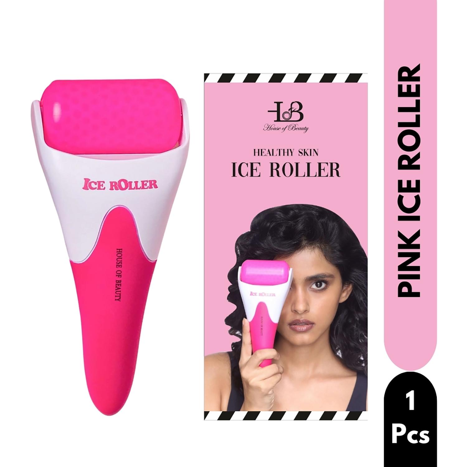House of Beauty | House of Beauty Ice Roller Pink For Dark Circles & Soothes Irritated & Pimpled Skin (1 Pc)