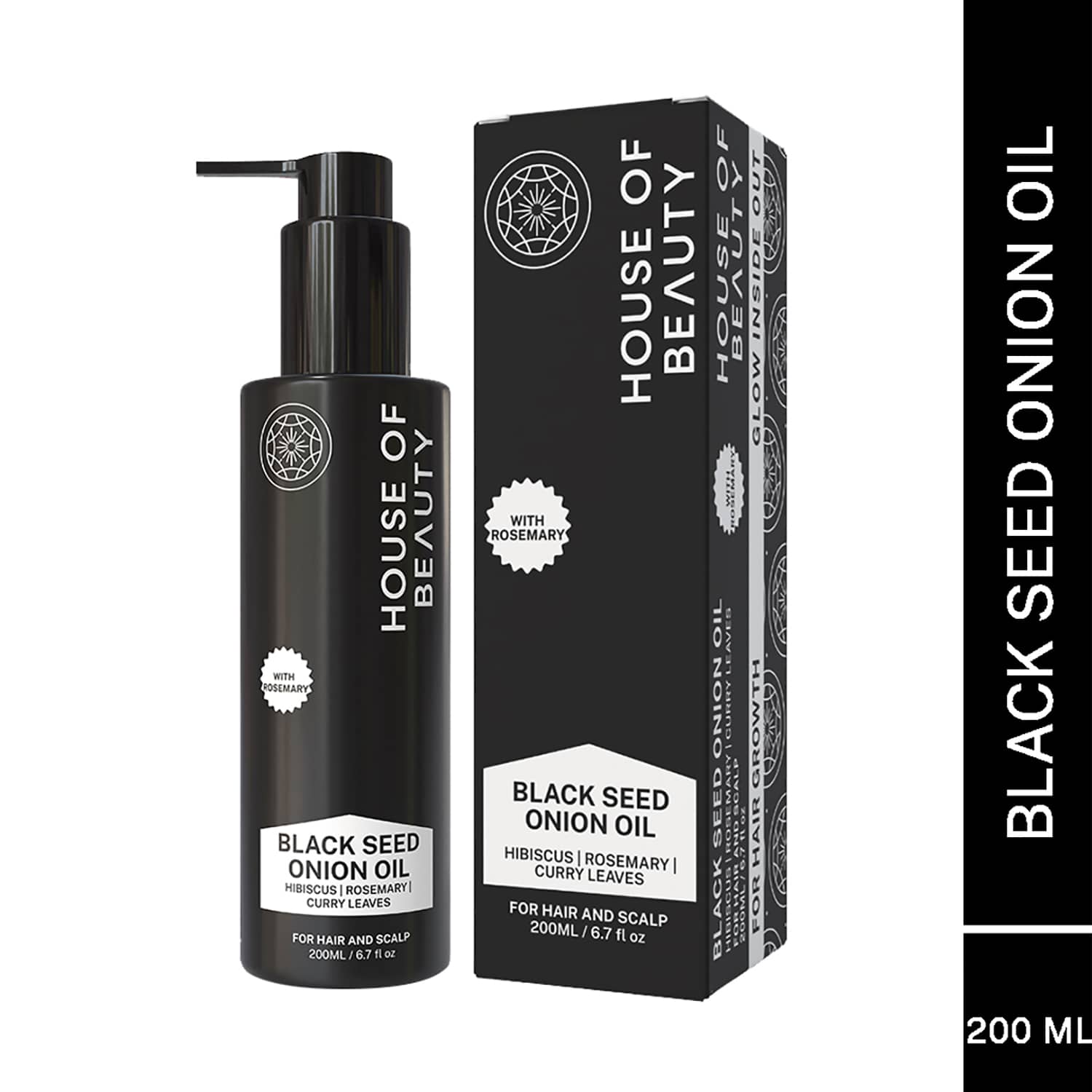 House of Beauty | House of Beauty Blackseed Onion Oil Reduces Hair Fall With Real Kalonji Seeds Benefits (200 ml)