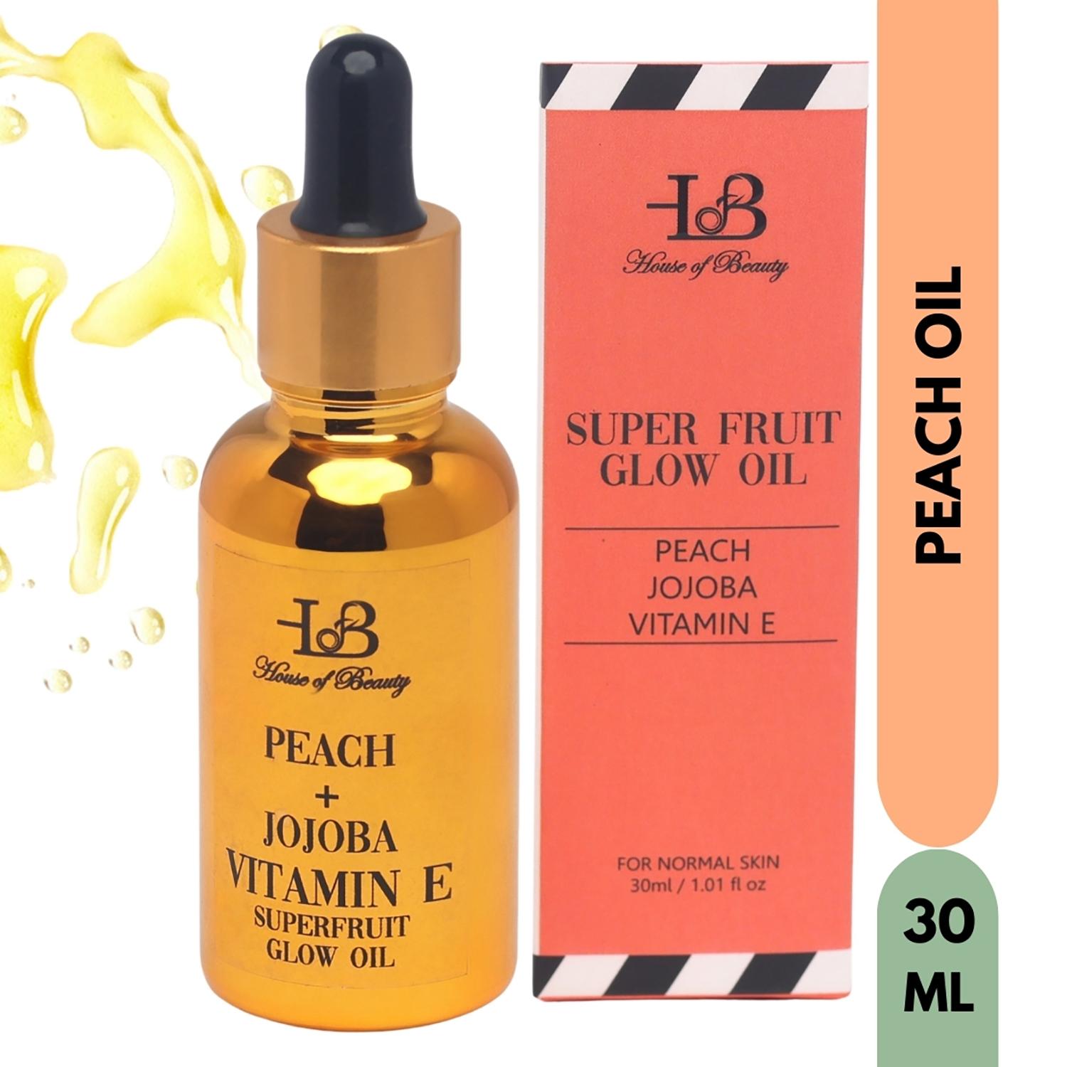 House of Beauty | House of Beauty Super Fruit Glow Oil W/T Peach+Jojoba-All Skin Type For Massage & Primer (30 ml)