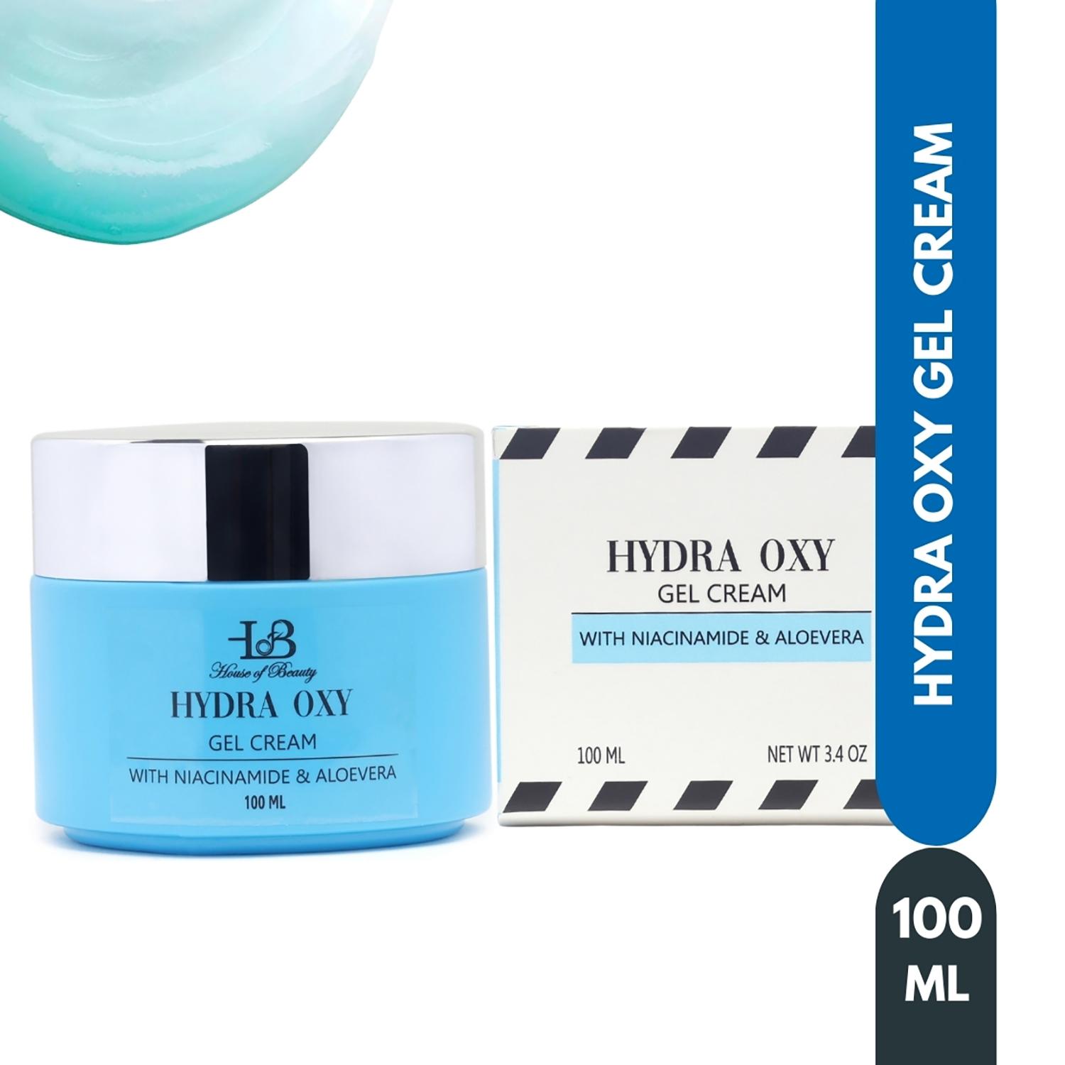 House of Beauty | House of Beauty Hydra Oxy Gel Cream - Sensitive, Acne Prone Skin W/T Niacin & Hyaluronic (100 ml)
