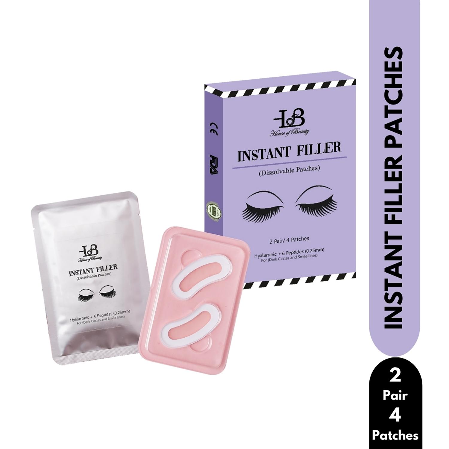 House of Beauty | House of Beauty Instant Filler Hyaluronic Undereye Patches For Dark Circles & Plumping (2 Pairs)