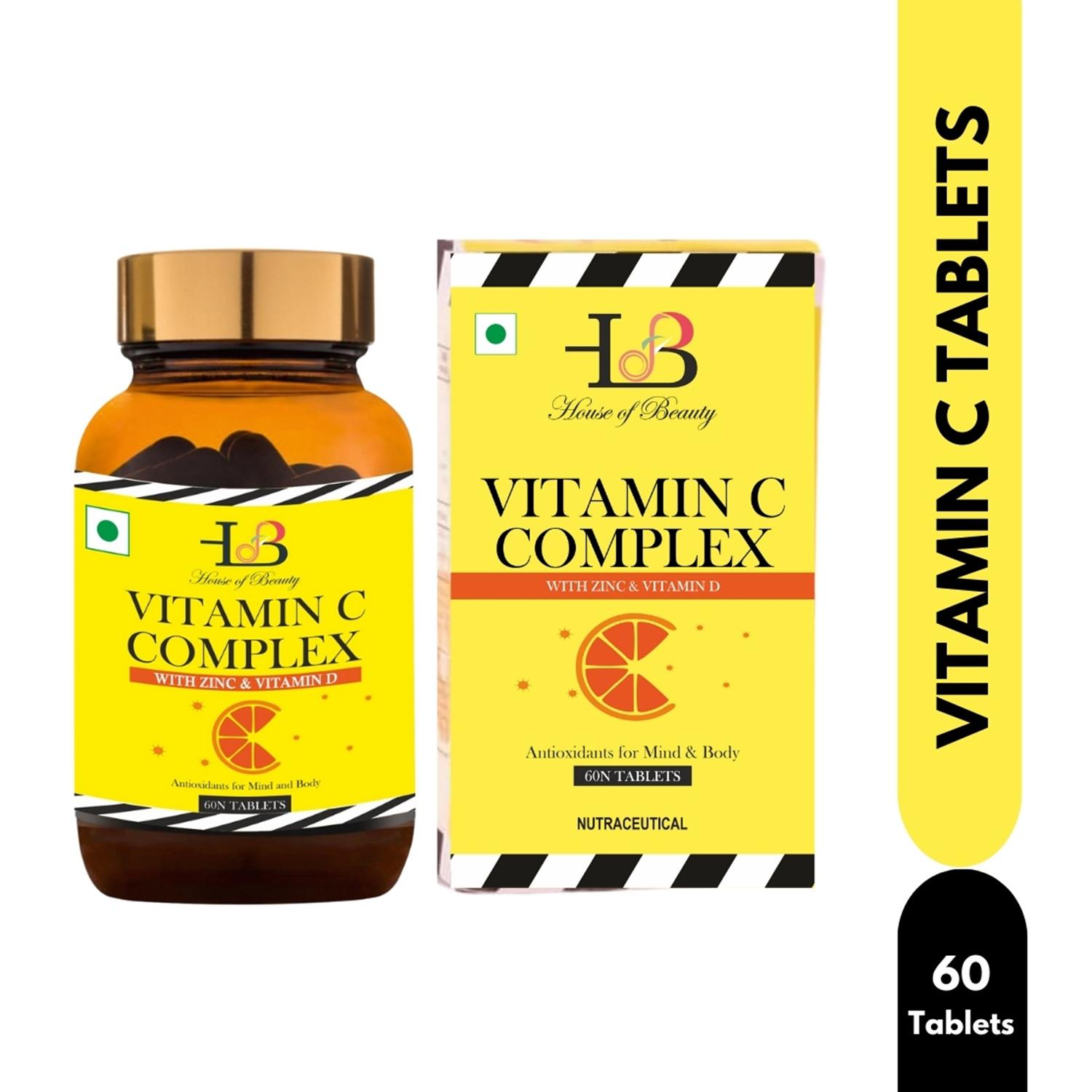 House of Beauty | House of Beauty Vitamin C Complex Tablets - (60 Pcs)
