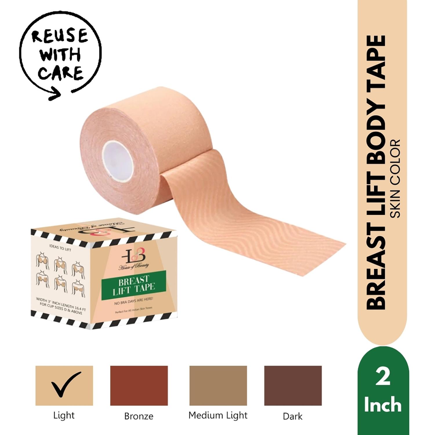 House of Beauty | House of Beauty Breast Tape 2 Inch For Natural Lift & Body Tape Coverage | Skin Colour (1 Pc)