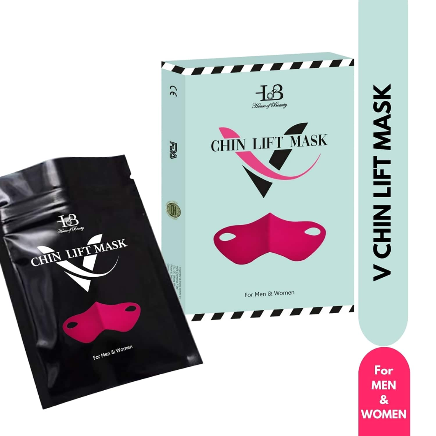 House of Beauty | House of Beauty V Chin Uplifting Mask For Jawline, Double Chin Reduction W/T Collagen Gel (1 Pc)