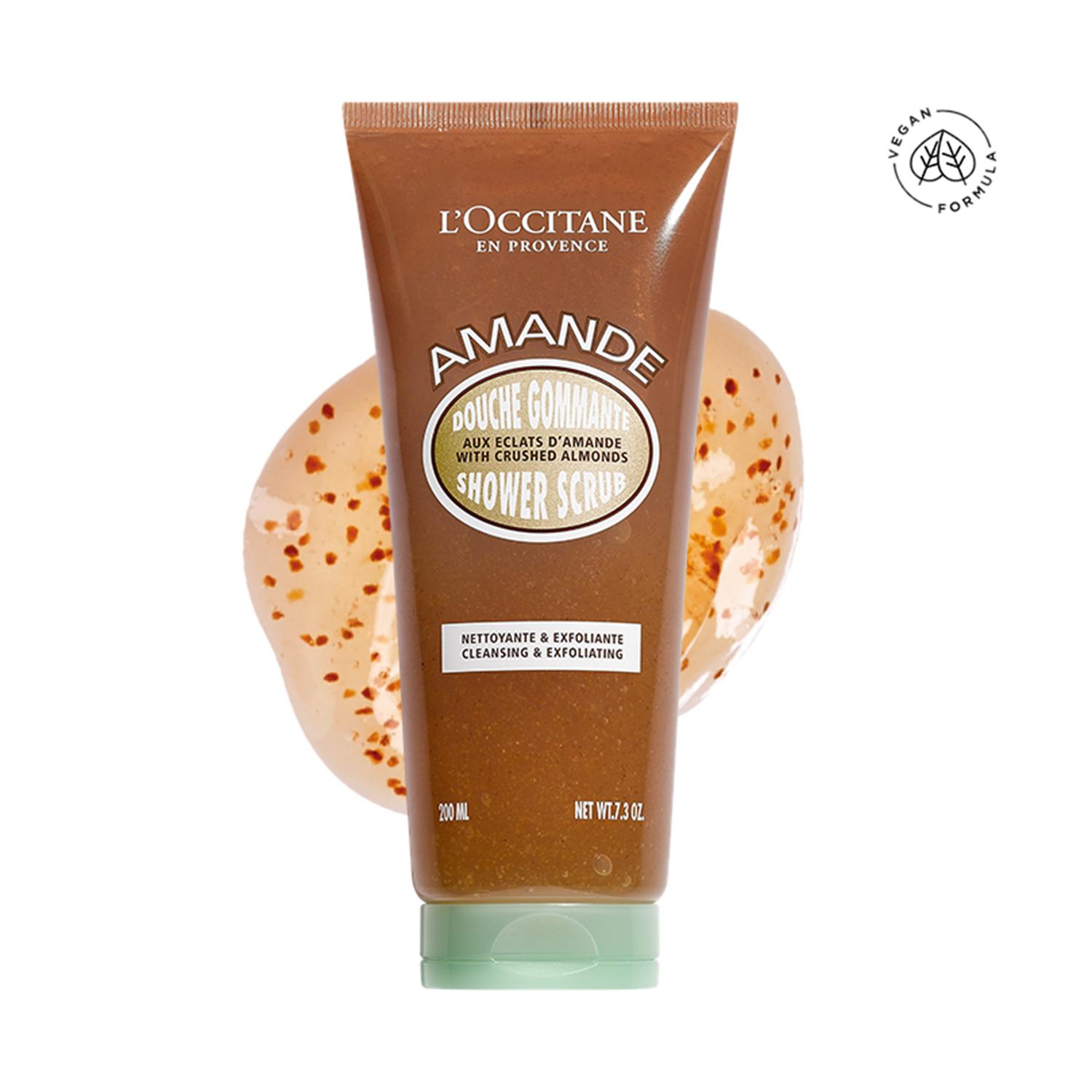 L'occitane | L'occitane Almond Nettoyante & Exfoliante, Cleansing & Exfoliating Shower Scrub (200ml)