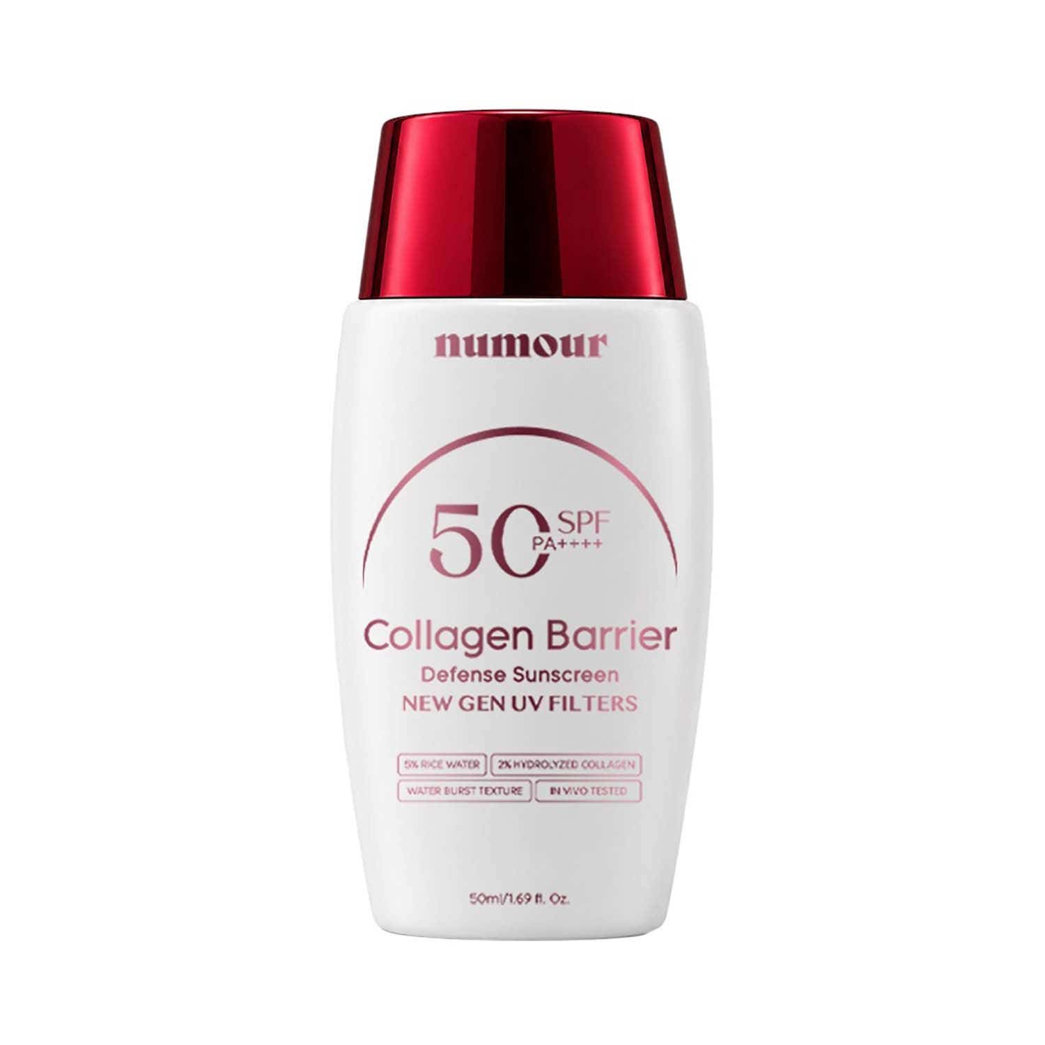 numour | numour Collagen Barrier Defense Sunscreen SPF 50 PA++++ New Gen UV Filters (50 ml)