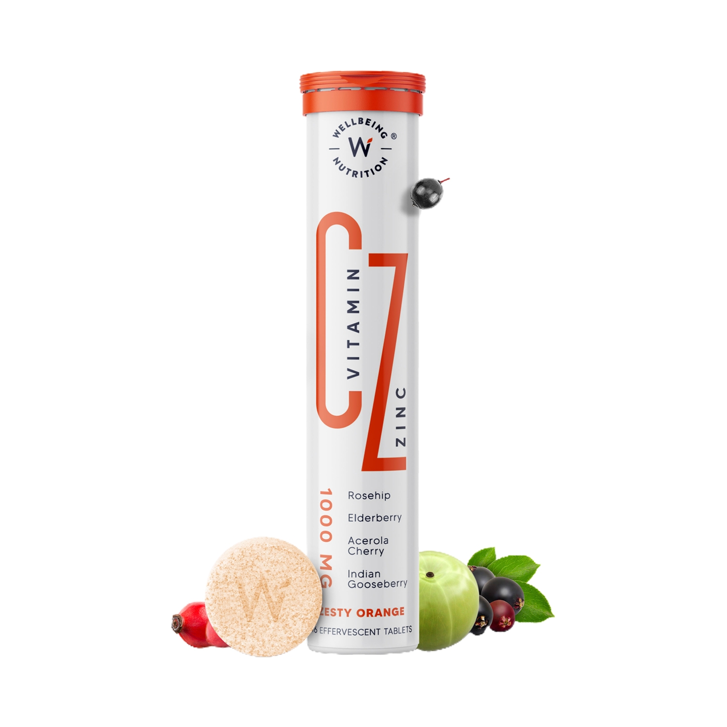 Wellbeing Nutrition | Wellbeing Nutrition Vitamin C + Zinc for Immunity, Antioxidants and Anti-aging