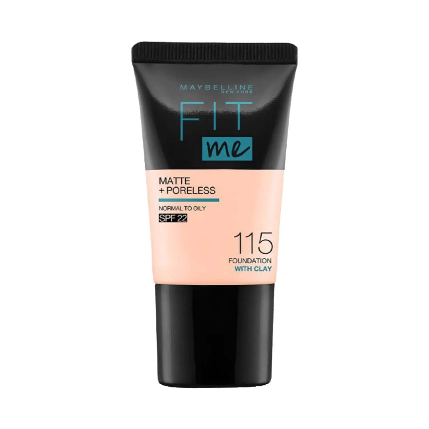 Maybelline New York | Maybelline New York Fit Me Matte + Poreless Liquid Foundation Tube SPF 22 - 115 Ivory (18ml)
