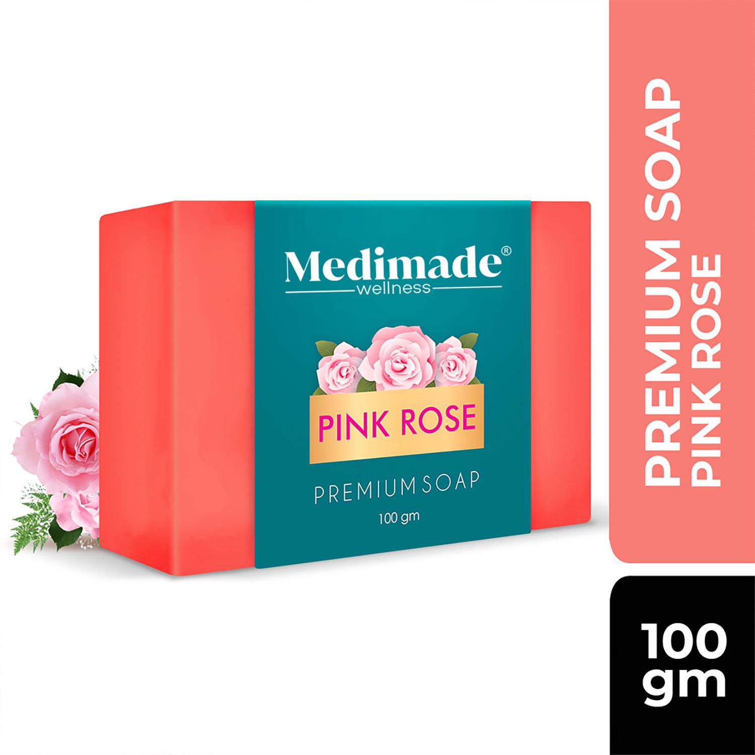 Medimade Pink Rose Premium Soap (100g)