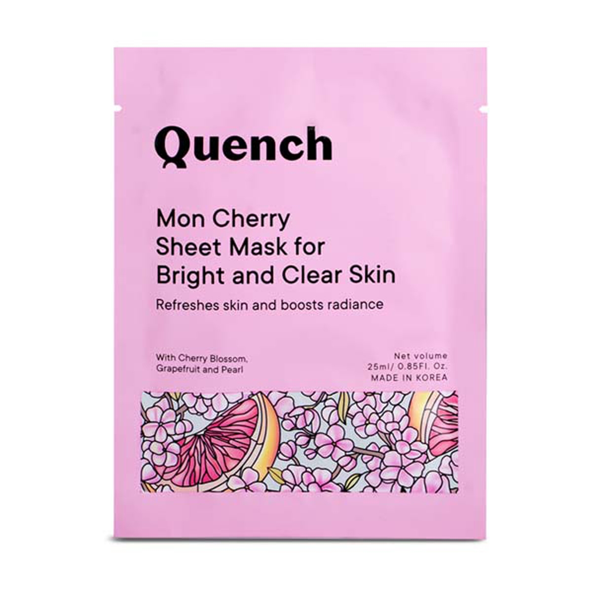 Quench Botanics | Quench Botanics Mon Cherry Sheet Mask for Bright and Clear Skin (25ml)