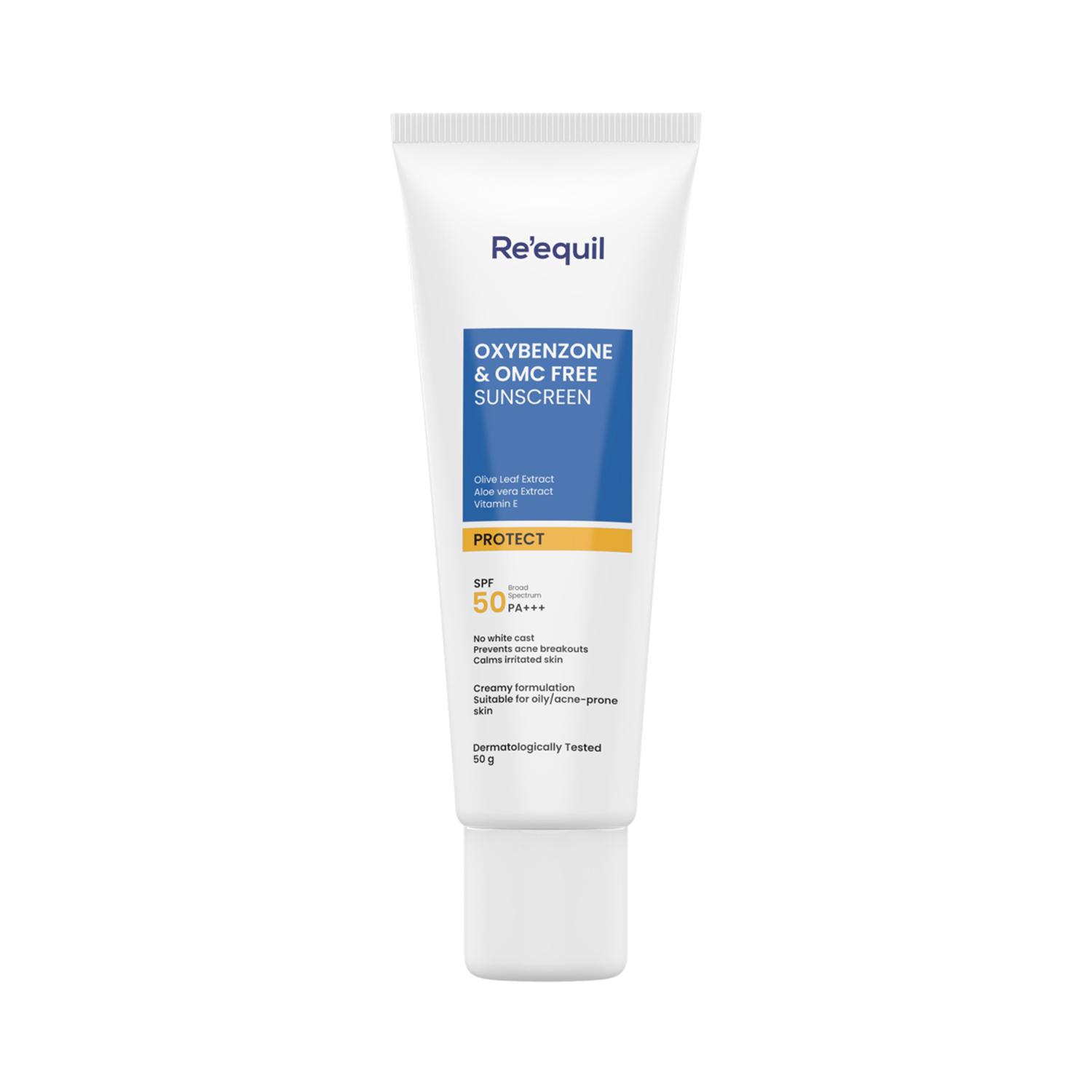 Re'equil | Re'equil Oxybenzone & OMC Free Sunscreen SPF 50 (50g)