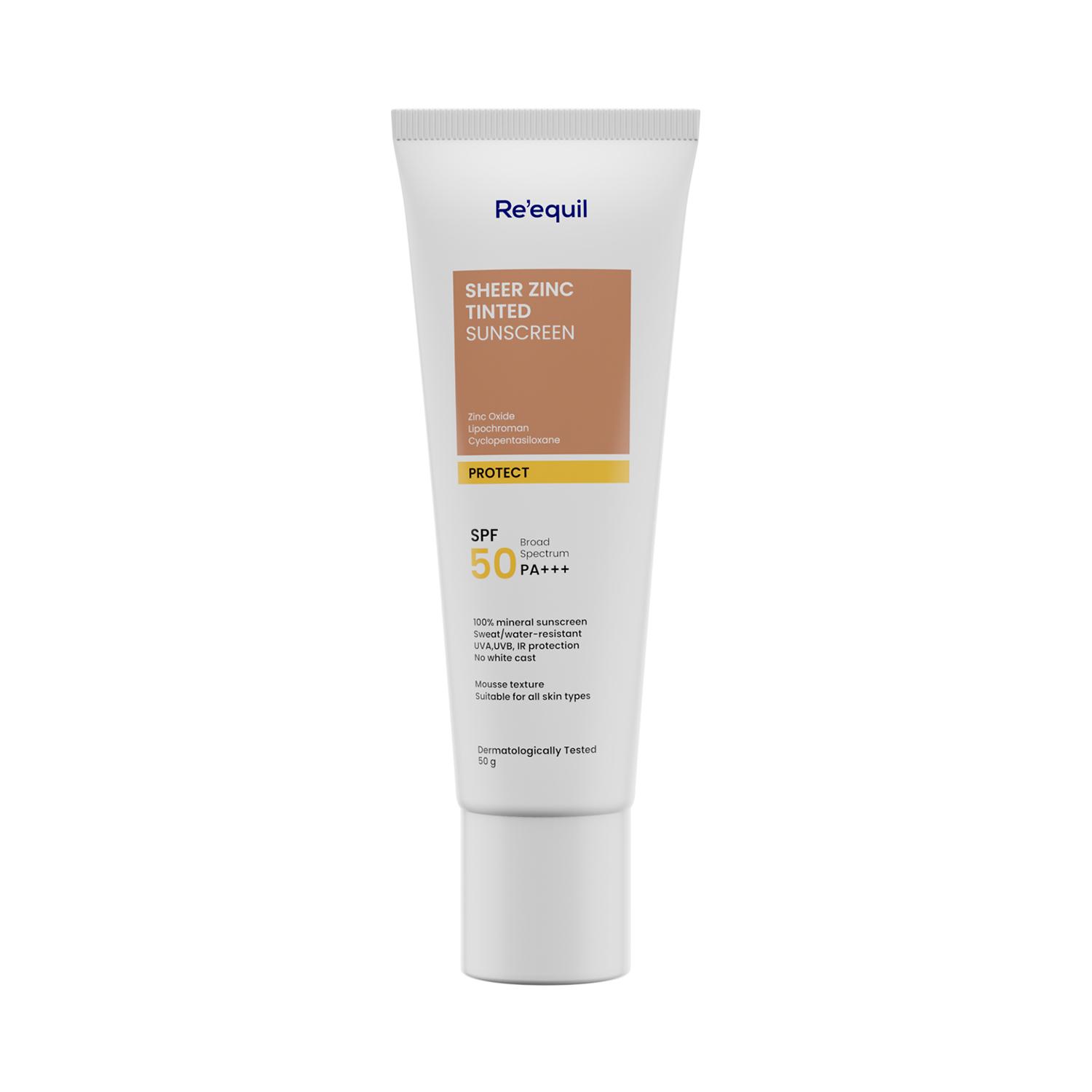 Re'equil | Re'equil Sheer Zinc Tinted Mineral Sunscreen SPF 50 (50g)