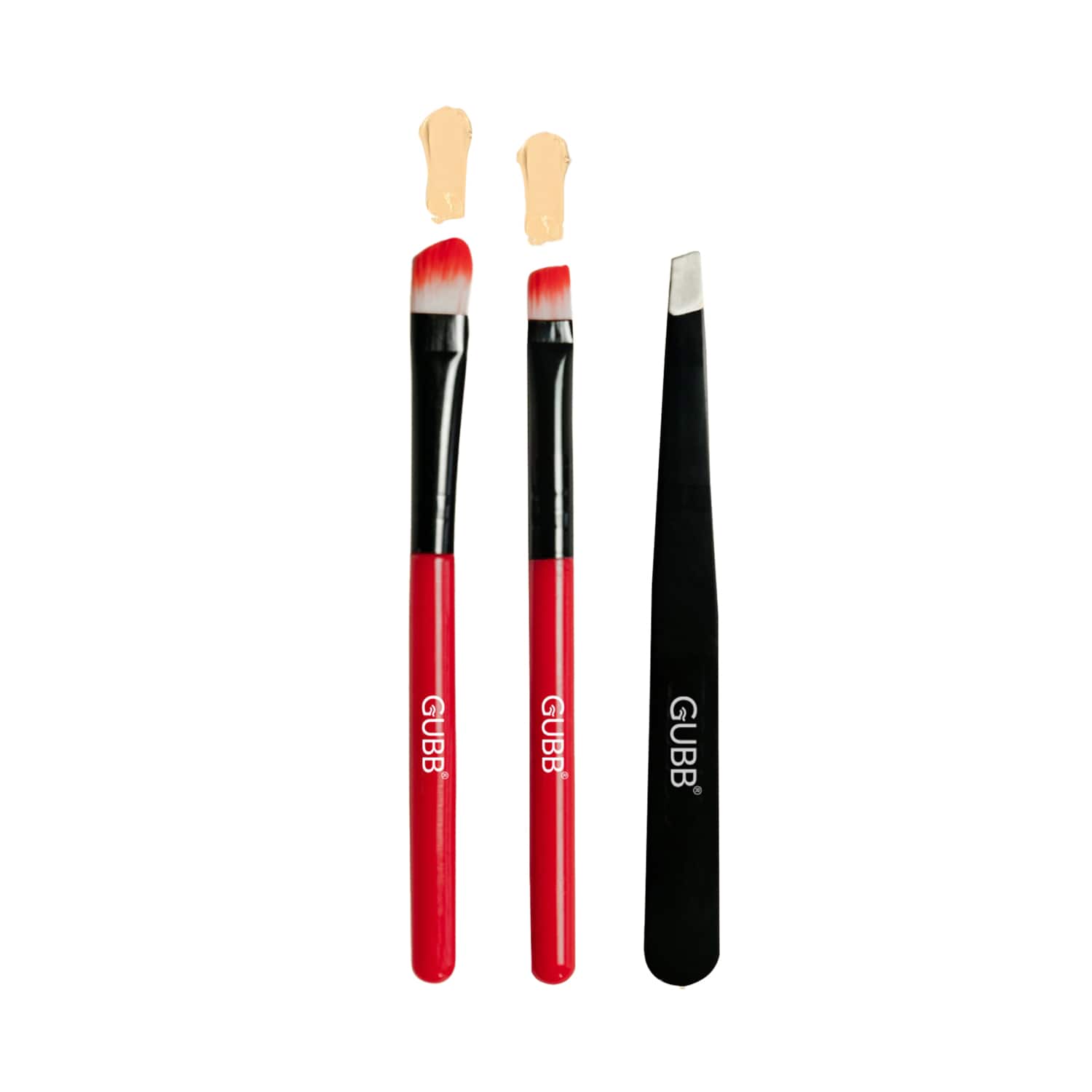 GUBB | GUBB Dreamy Eye Kit - 2 Eye Makeup Brushes with Slant Tweezer (80g)