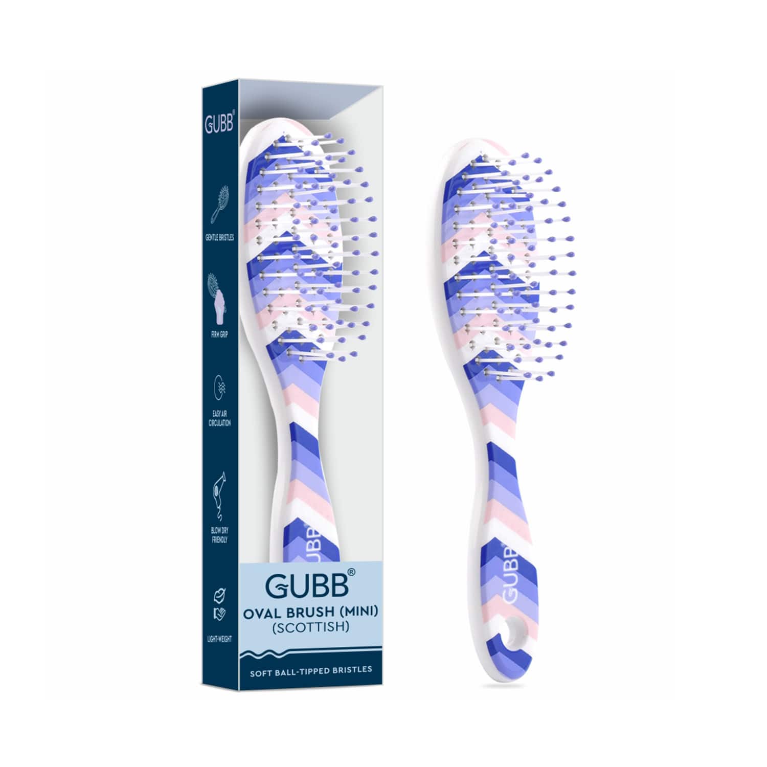 GUBB | GUBB Oval Hair Brush Small - Scottisvh Range (1 pc)