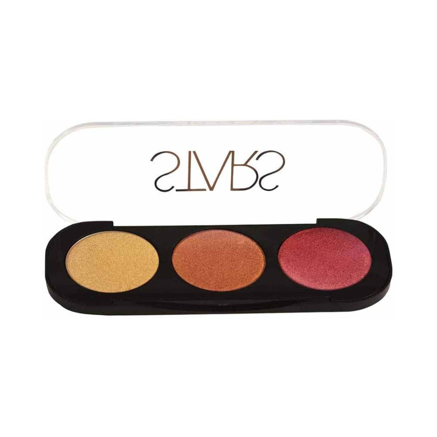 Stars Cosmetics | Stars Cosmetics Eye Chrome Palette - 02 Perfect Gold/Copper/Pink Bronze (12g)