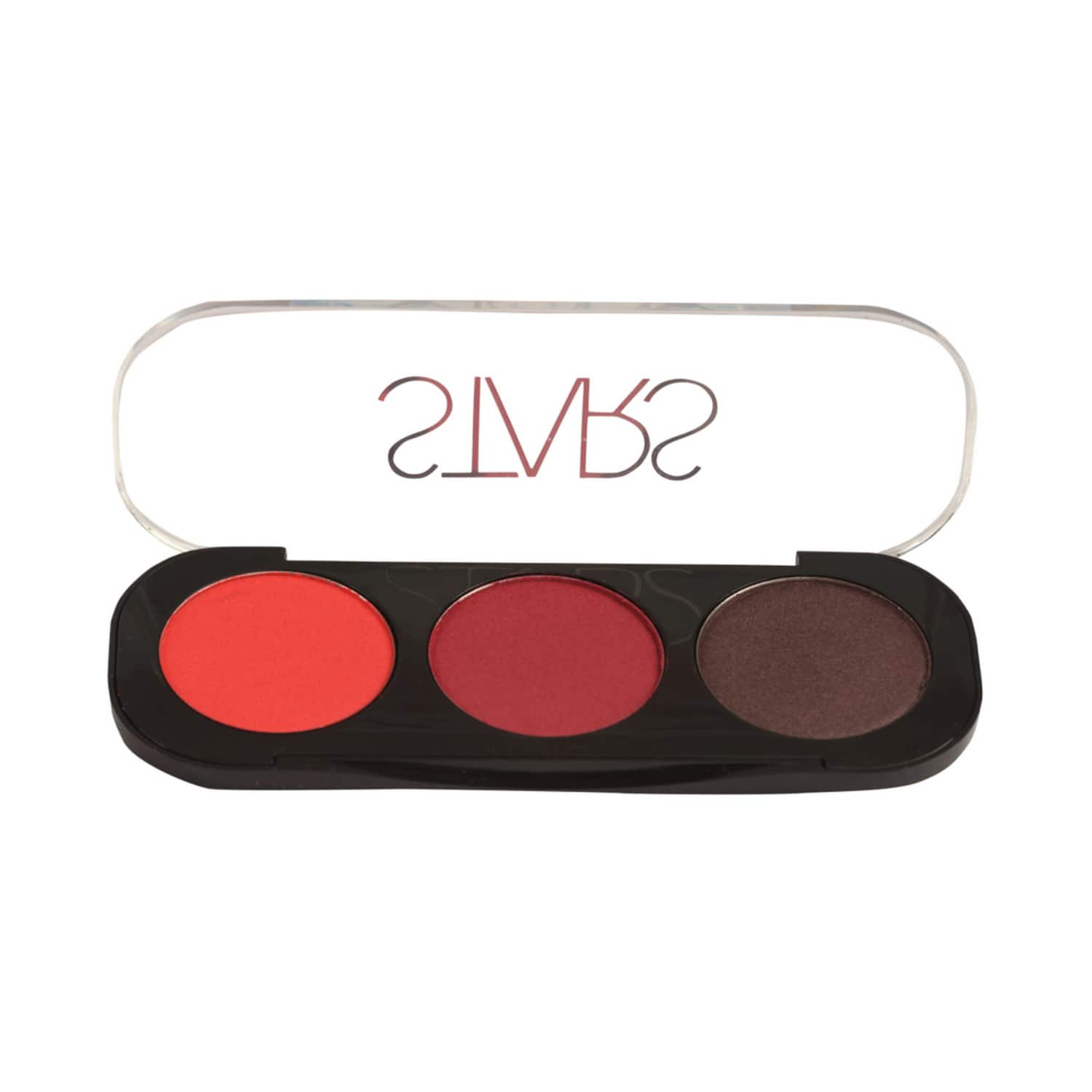 Stars Cosmetics | Stars Cosmetics Eye Chrome Palette - 04 Black Cherry/orange/Cinnamon Pink (12g)