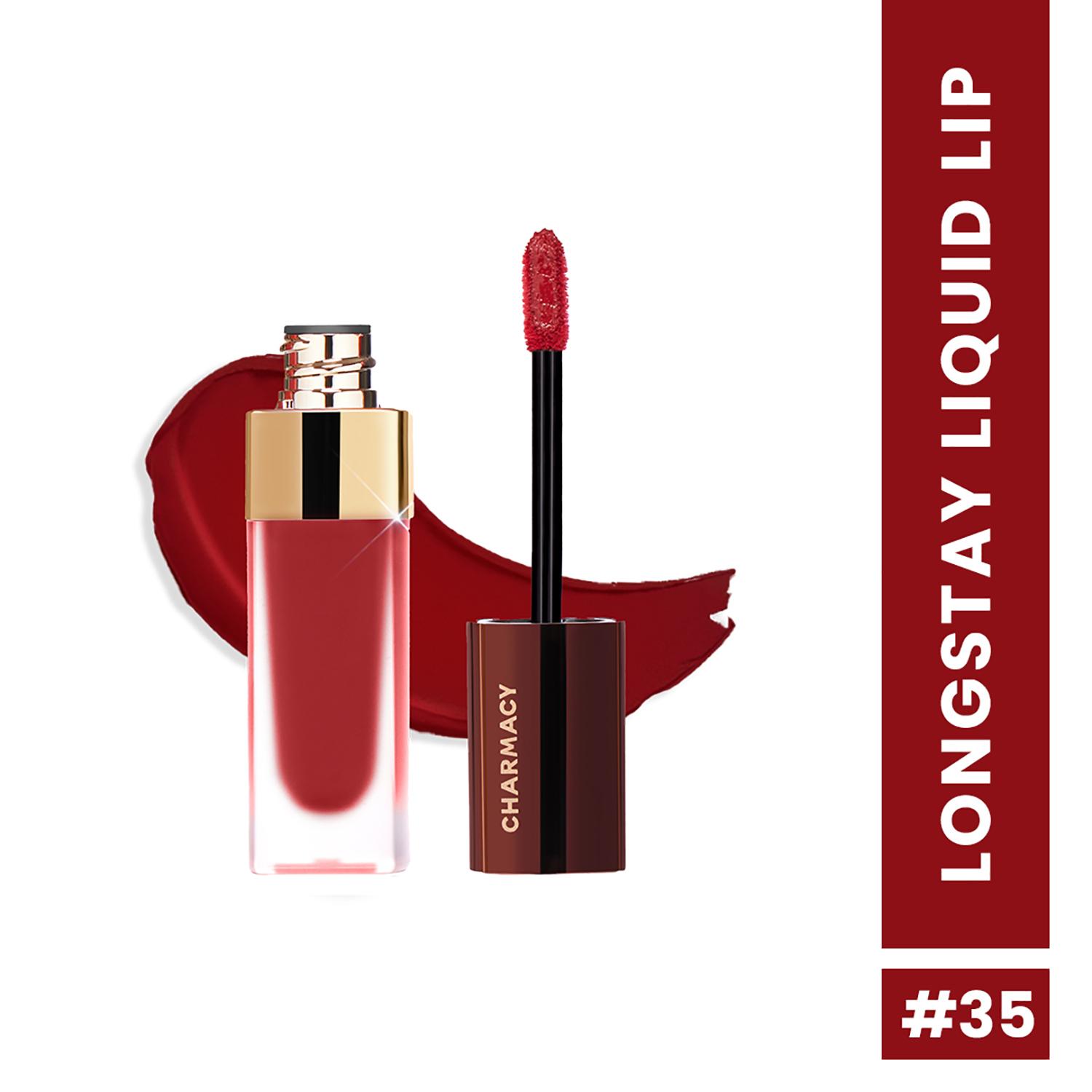 Charmacy Milano | Charmacy Milano Stunning Longstay Liquid Lip - Flamenco Red No. 35 - (5.6ml)