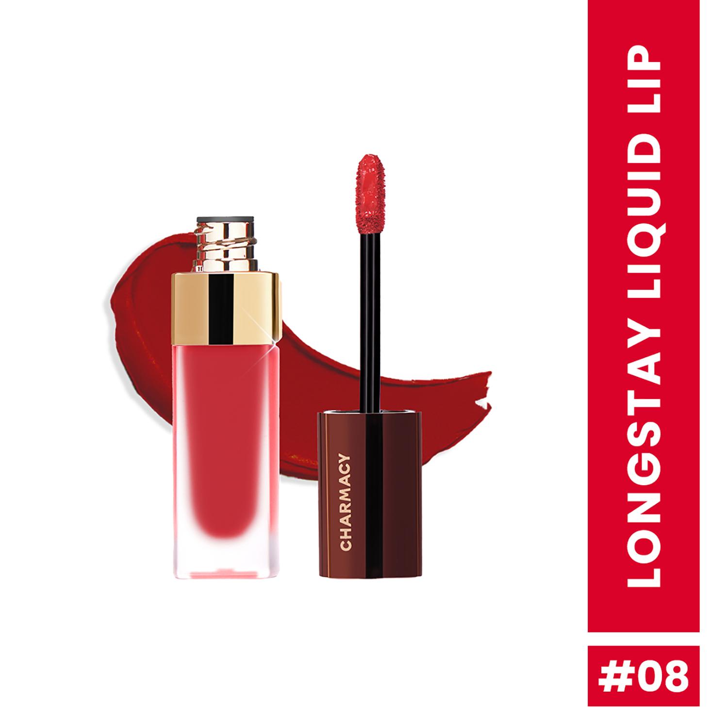 Charmacy Milano | Charmacy Milano Stunning Longstay Liquid Lip - Cherry Red No. 08 - (5.6ml)