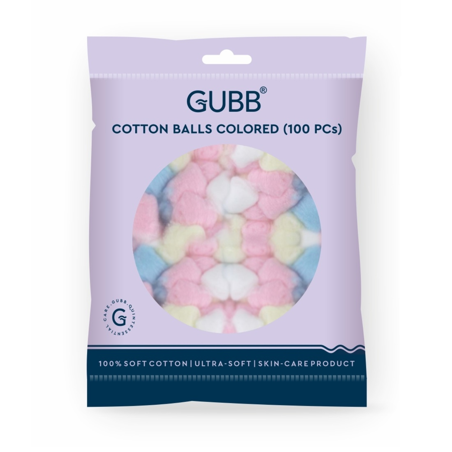 GUBB | GUBB Coloured Cotton Balls - 100Pcs (60g)