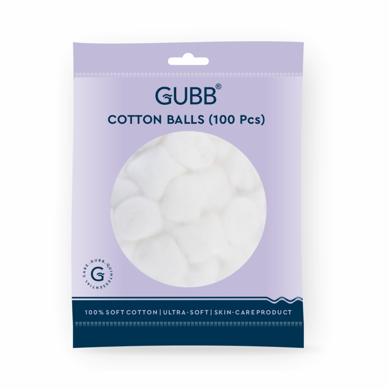 GUBB | GUBB White Cotton Balls -100Pcs (60g)