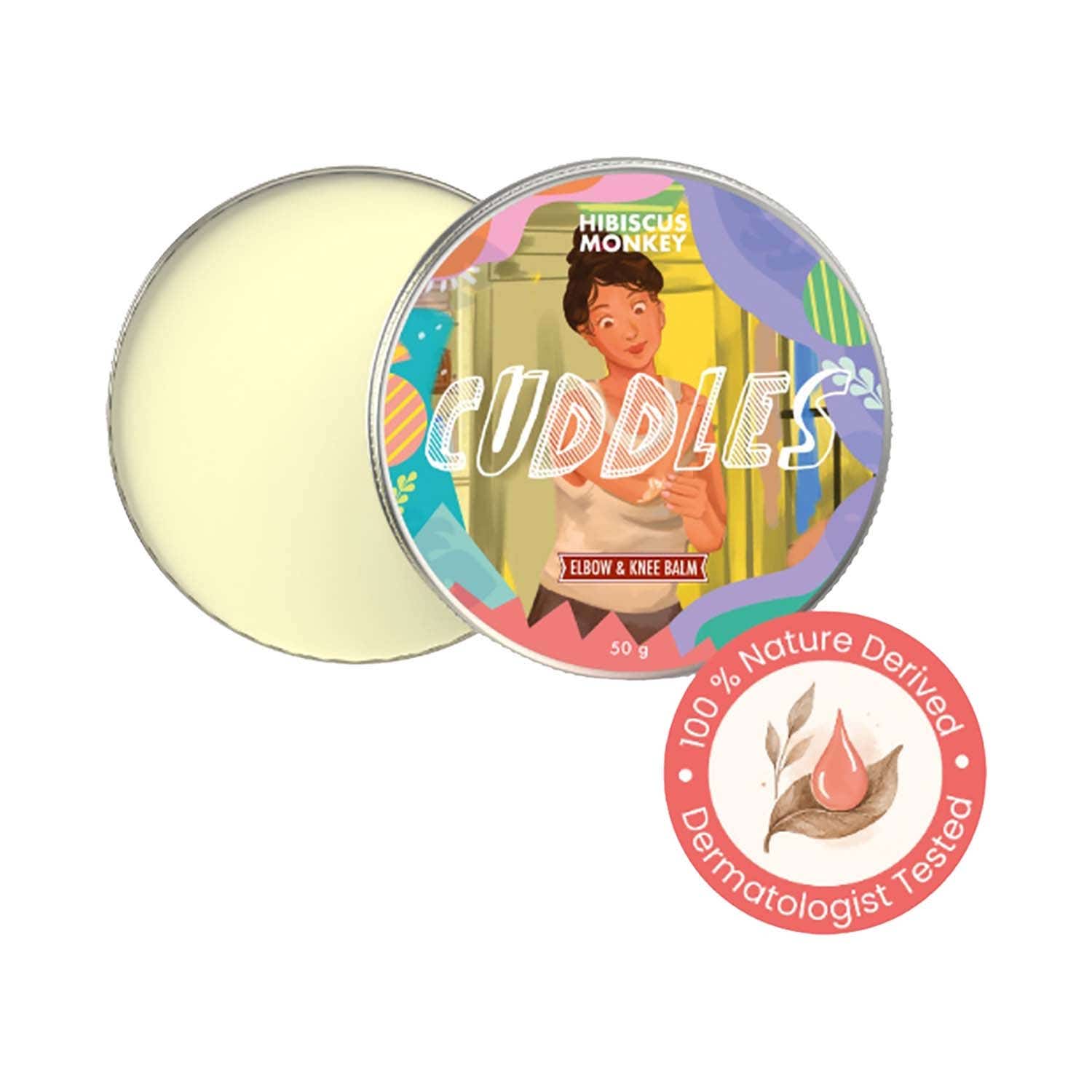 Hibiscus Monkey | Hibiscus Monkey Cuddles Lemon Elbow & Knee Balm for Dry & Chapped Skin (50 g)