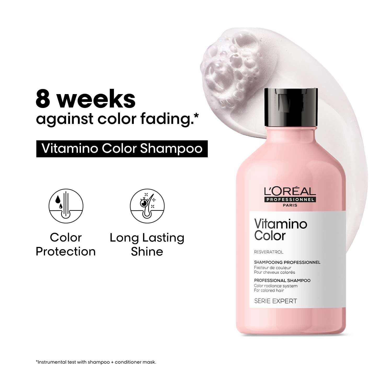 L'OREAL PROFESSIONNEL Vitamino Color Shampoo for Color Protection (300 ml) With Resveratrol