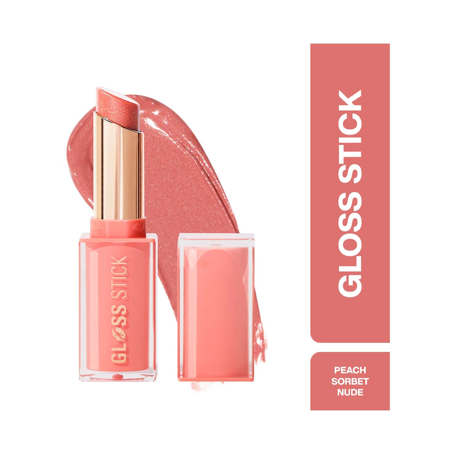 Makeup Revolution | Makeup Revolution Pout Lip Gloss Stick - Shimmer Peach Sorbet Nude (3 g)