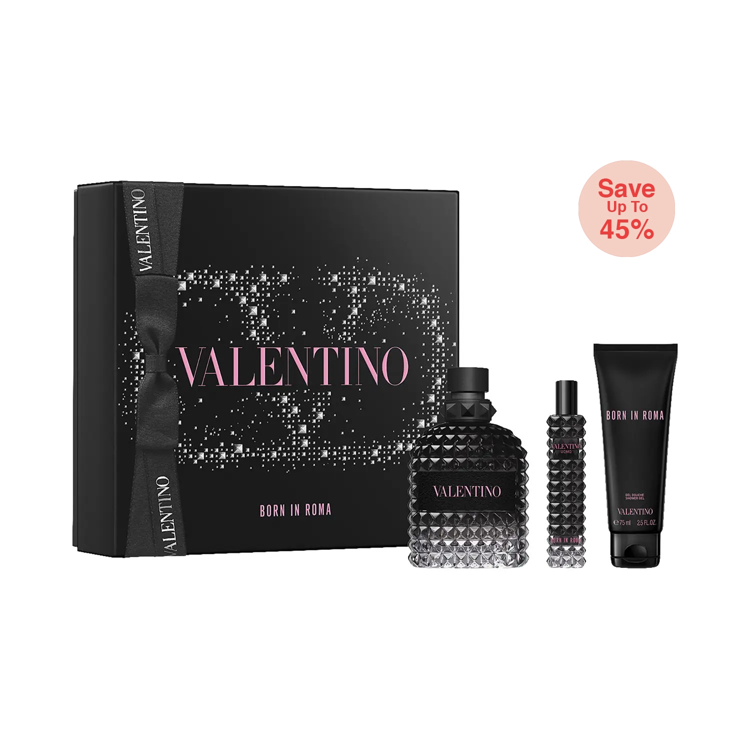 Valentino | Valentino Born In Roma Uomo Set Include Eau De Parfum with Shower Gel & Travel Size Spray (3Pcs)