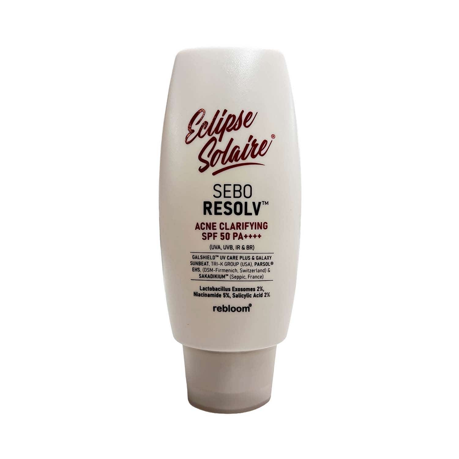 Eclipse Solaire | Eclipse Solaire SeboResolv Acne Clarifying Sunscreen SPF 50 PA++++ UVA UVB IR and BR (60 ml)