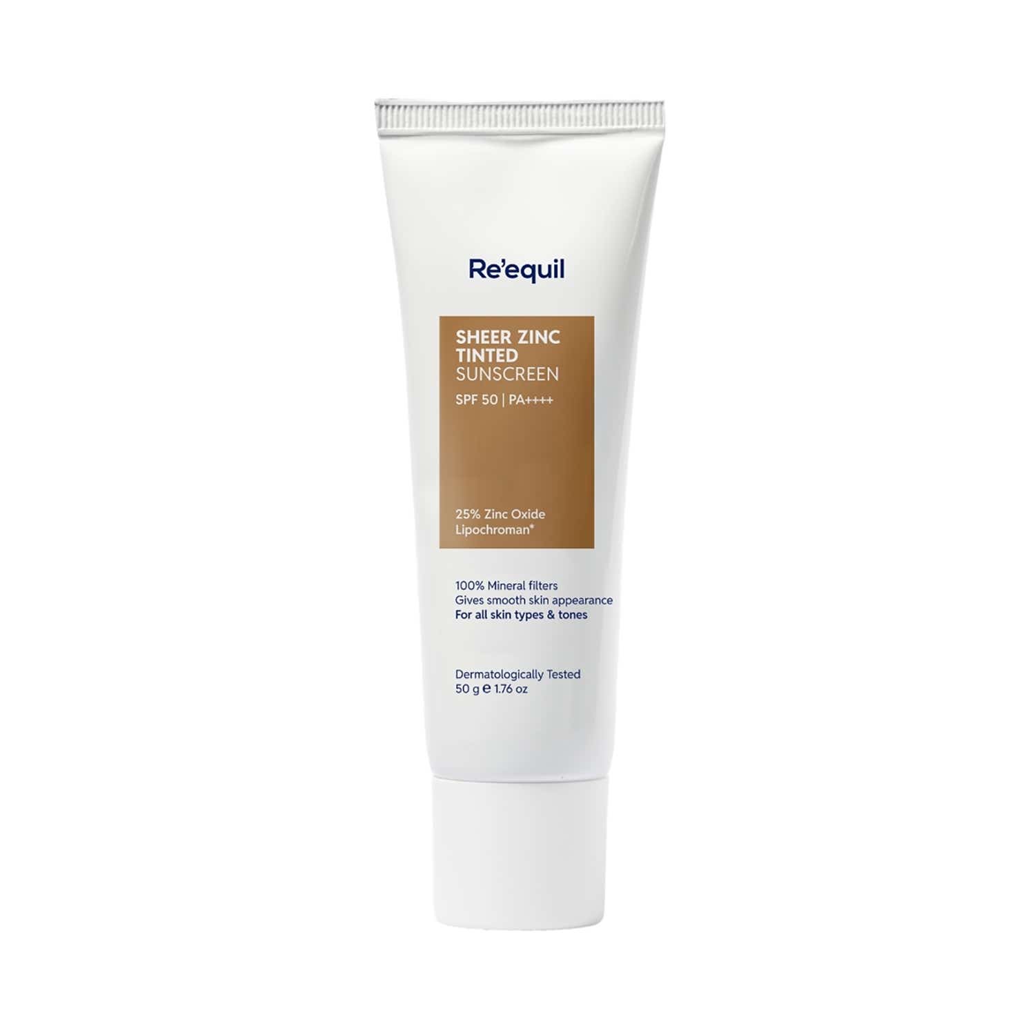Re'equil | Re'equil Sheer Zinc Tinted Mineral Sunscreen SPF 50 (50g)