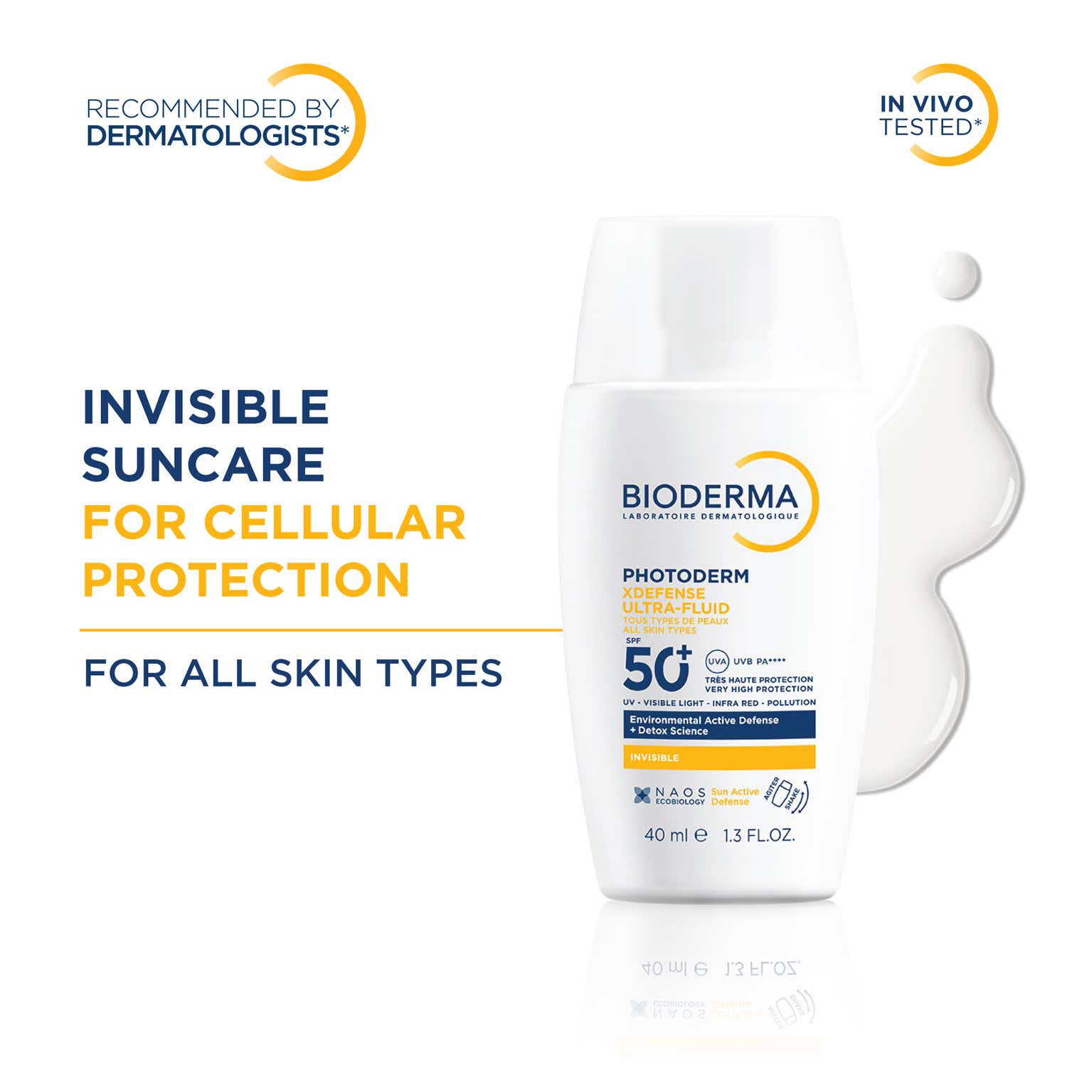 Bioderma | Bioderma Photoderm XDefense Ultra-Fluid SPF 50+ Invisible Sunscreen PA ++++ (40 g)