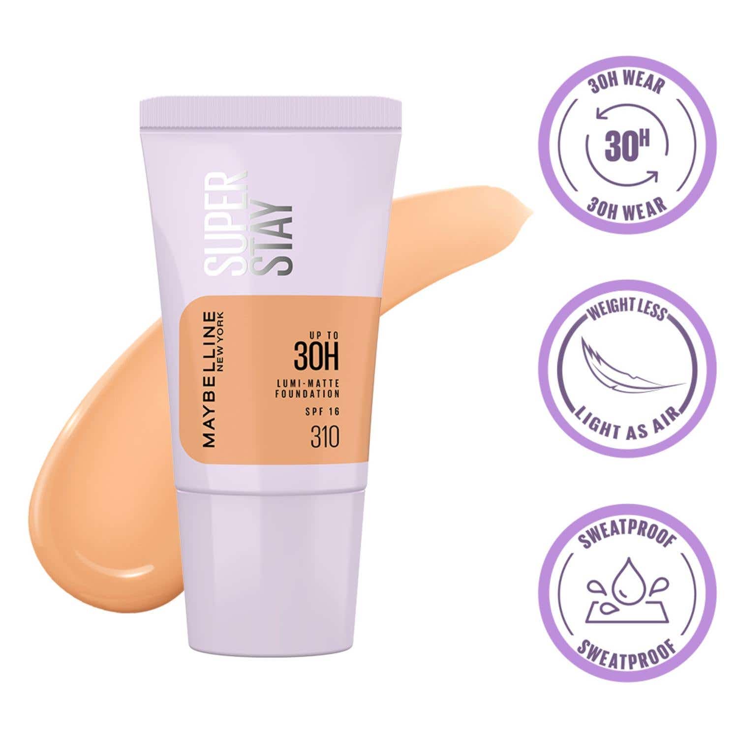 Maybelline New York | Maybelline New York Super Stay Lumi Matte Liquid Foundation - 310 (18 ml)