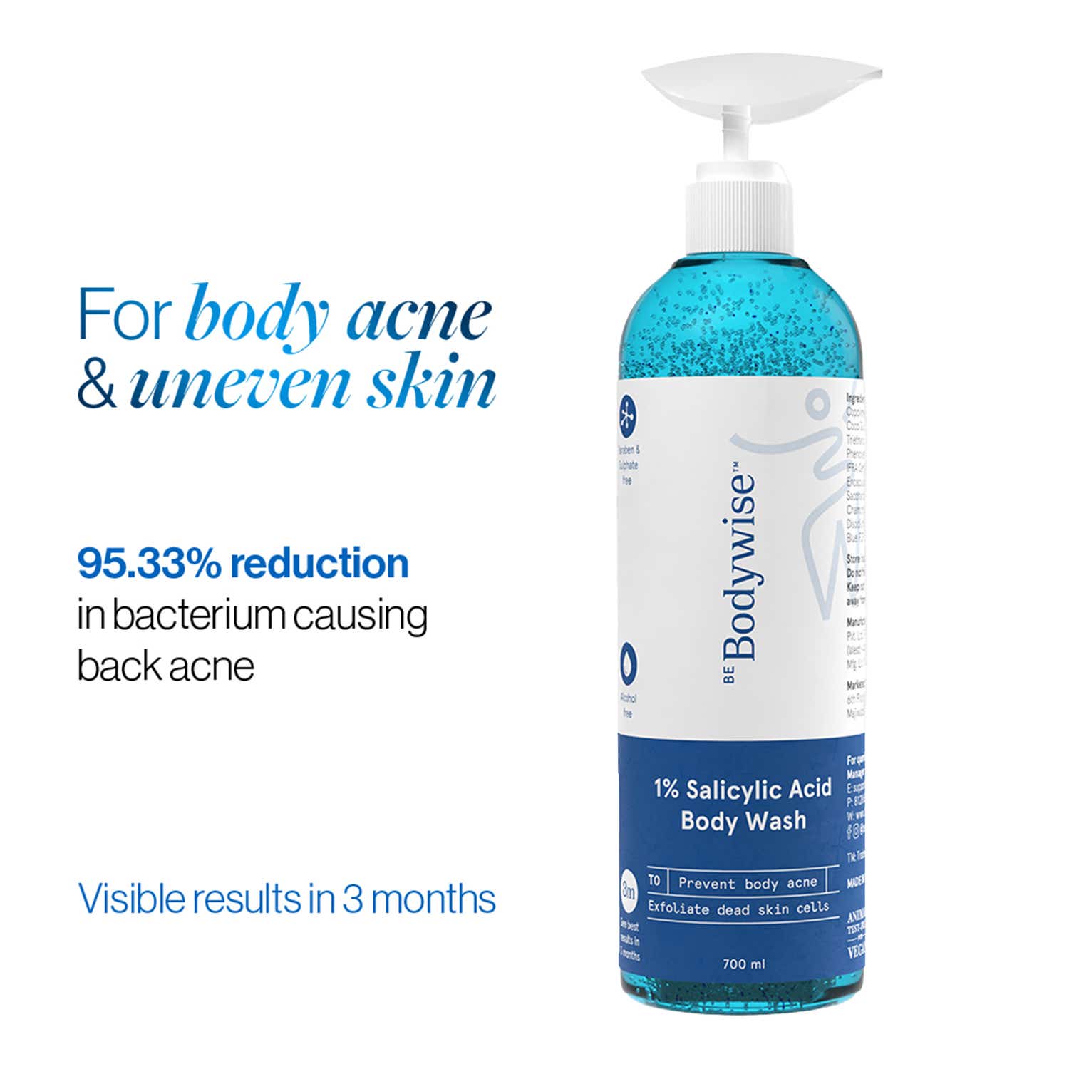 Be Bodywise | Be Bodywise 1% Salicylic Acid Body Wash (700 ml)