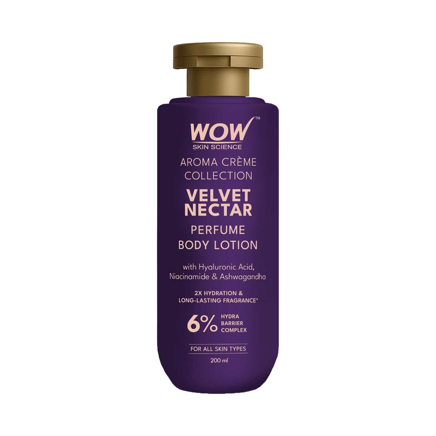 WOW SKIN SCIENCE | WOW SKIN SCIENCE Velvet Nectar Perfume Body Lotion 6% Hydra Barrier Complex (200 ml)