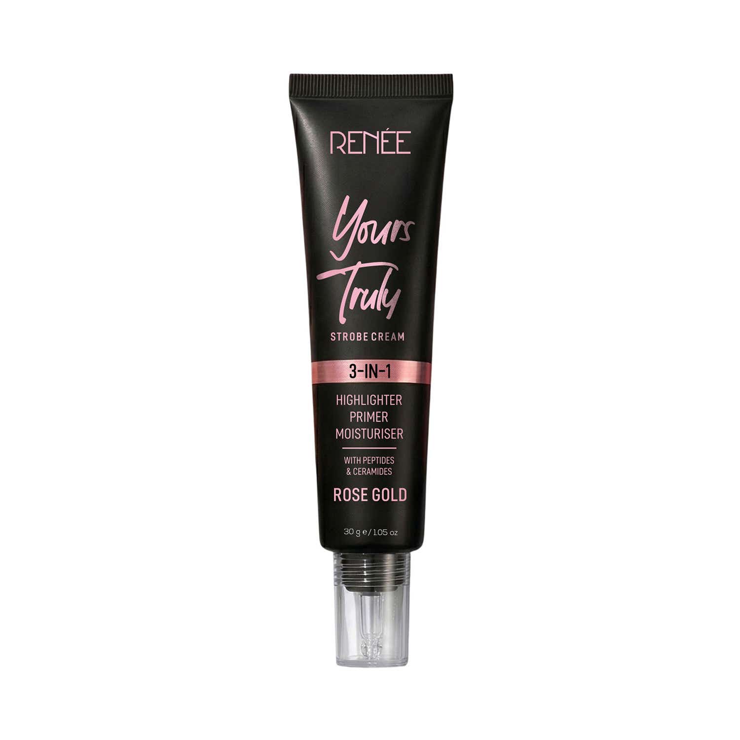 RENEE | Renee Yours Truly Strobe Cream 3-In-1 Highlighter Primer & Moisturiser - Rose Gold (30 g)