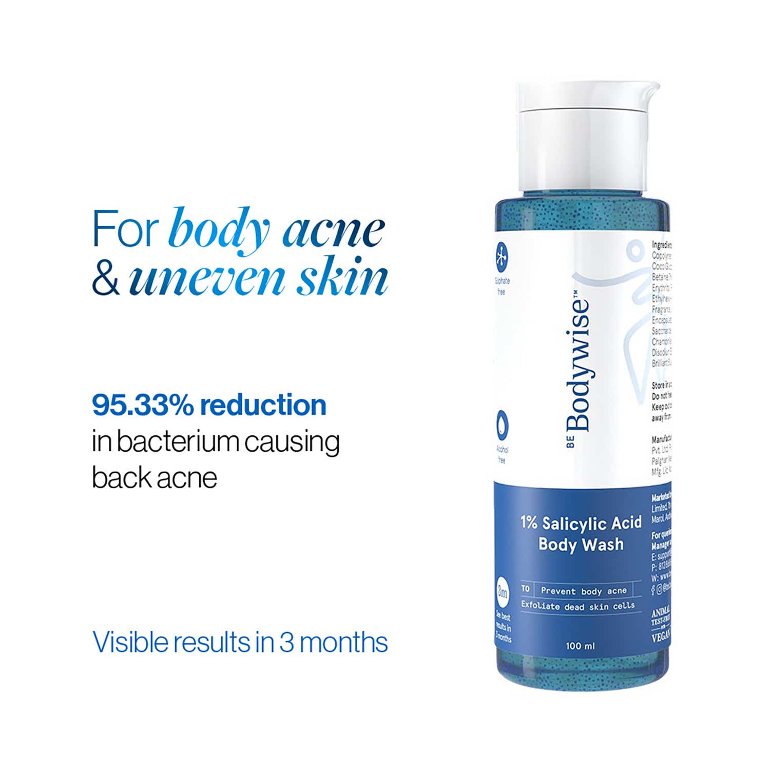 Be Bodywise | Be Bodywise 1% Salicylic Acid Body Wash (100 ml)