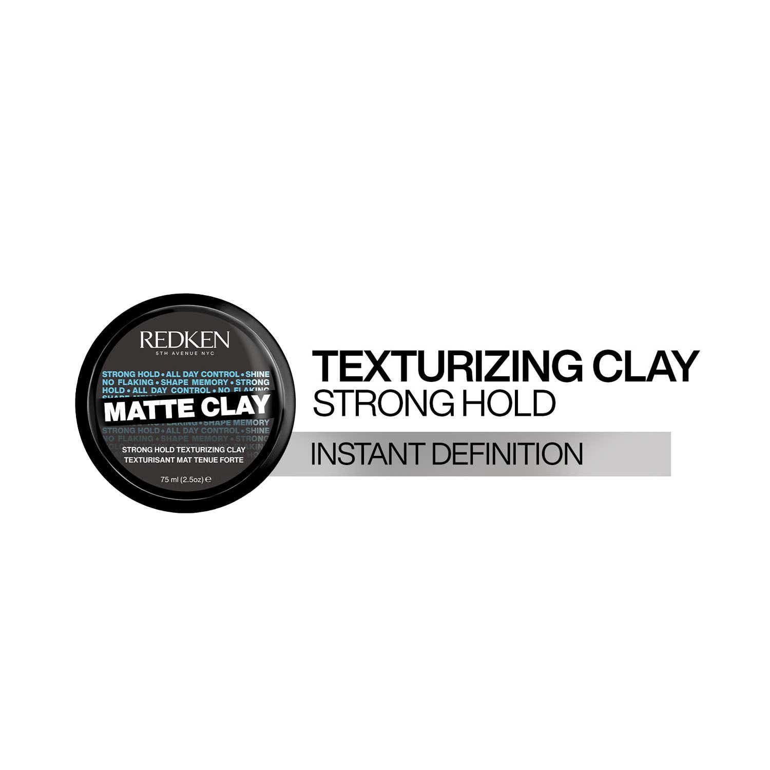 REDKEN | REDKEN Matte Clay Strong Hold,Styling Clay For Hairstyles That Lasts All Day (75 ml)