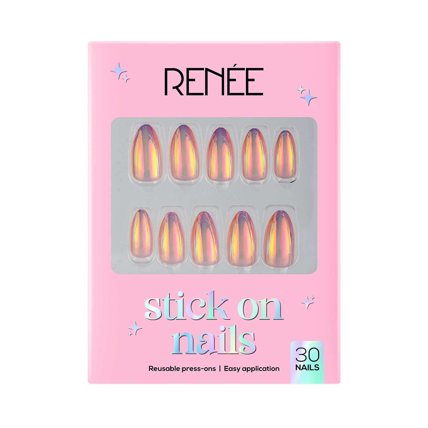 RENEE | RENEE Stick On Nails - Holographic Nail 01 (Pack of 30)