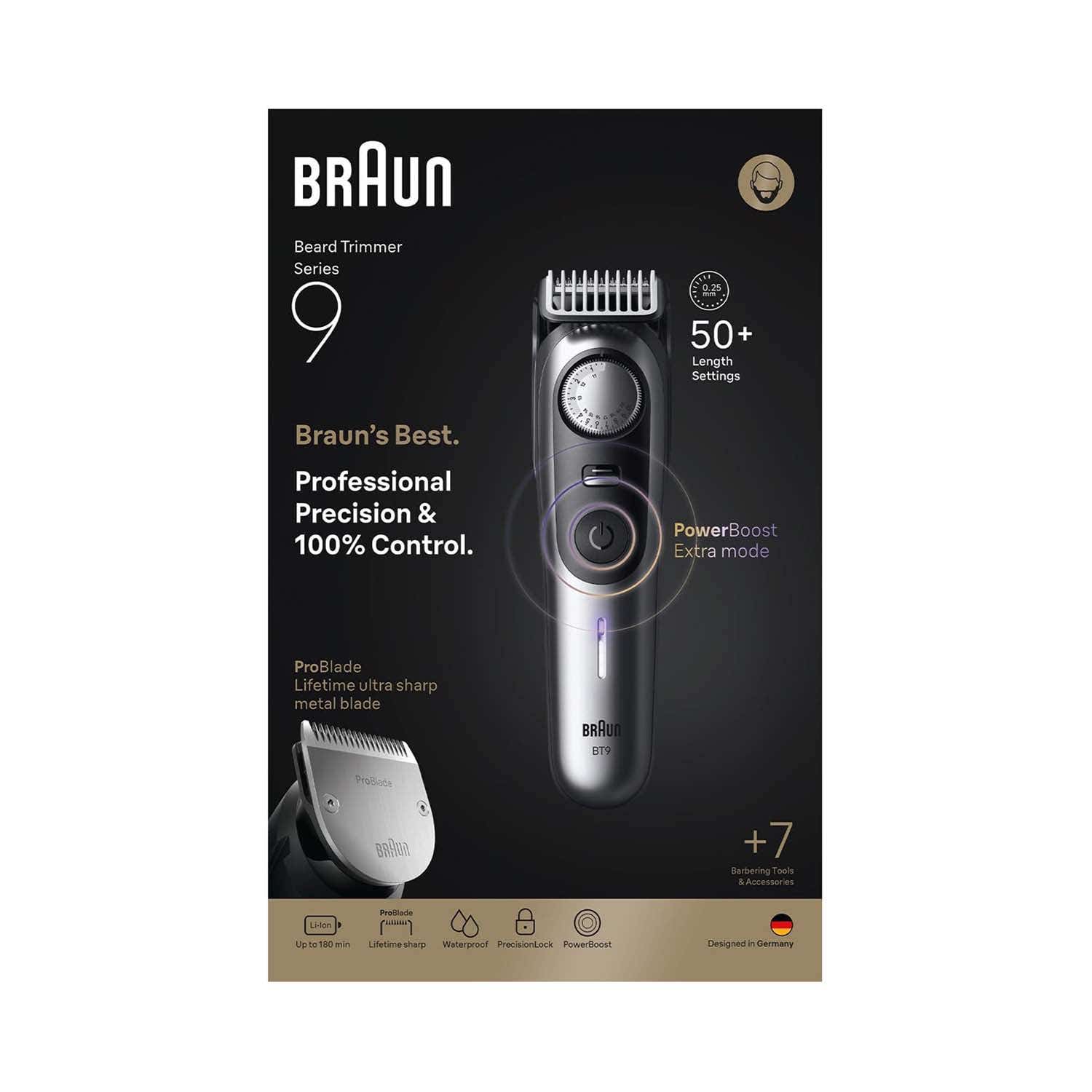 Braun | Braun Beard Trimmer Series 9 BT9520 - Black