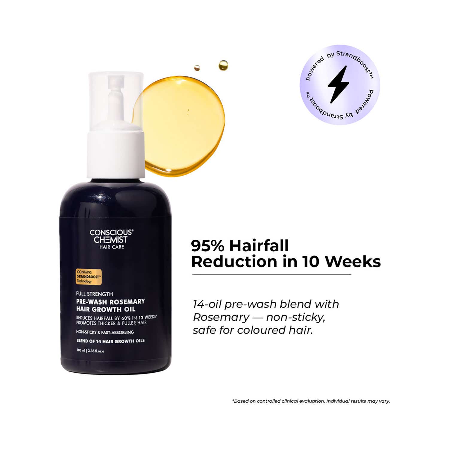 Conscious Chemist | Conscious Chemist Full Strength Hair Growth Oil (100 ml)