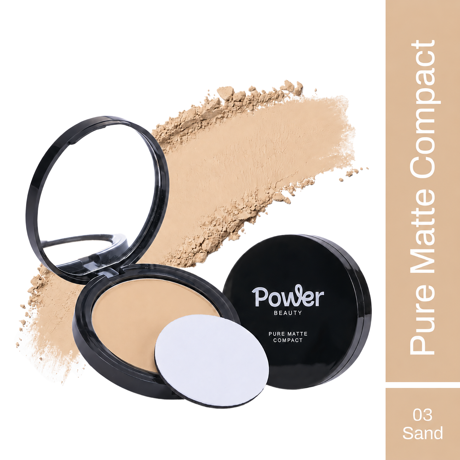 Power BEAUTY | Power BEAUTY Pure Matte Compact - Sand 03 (9 g)