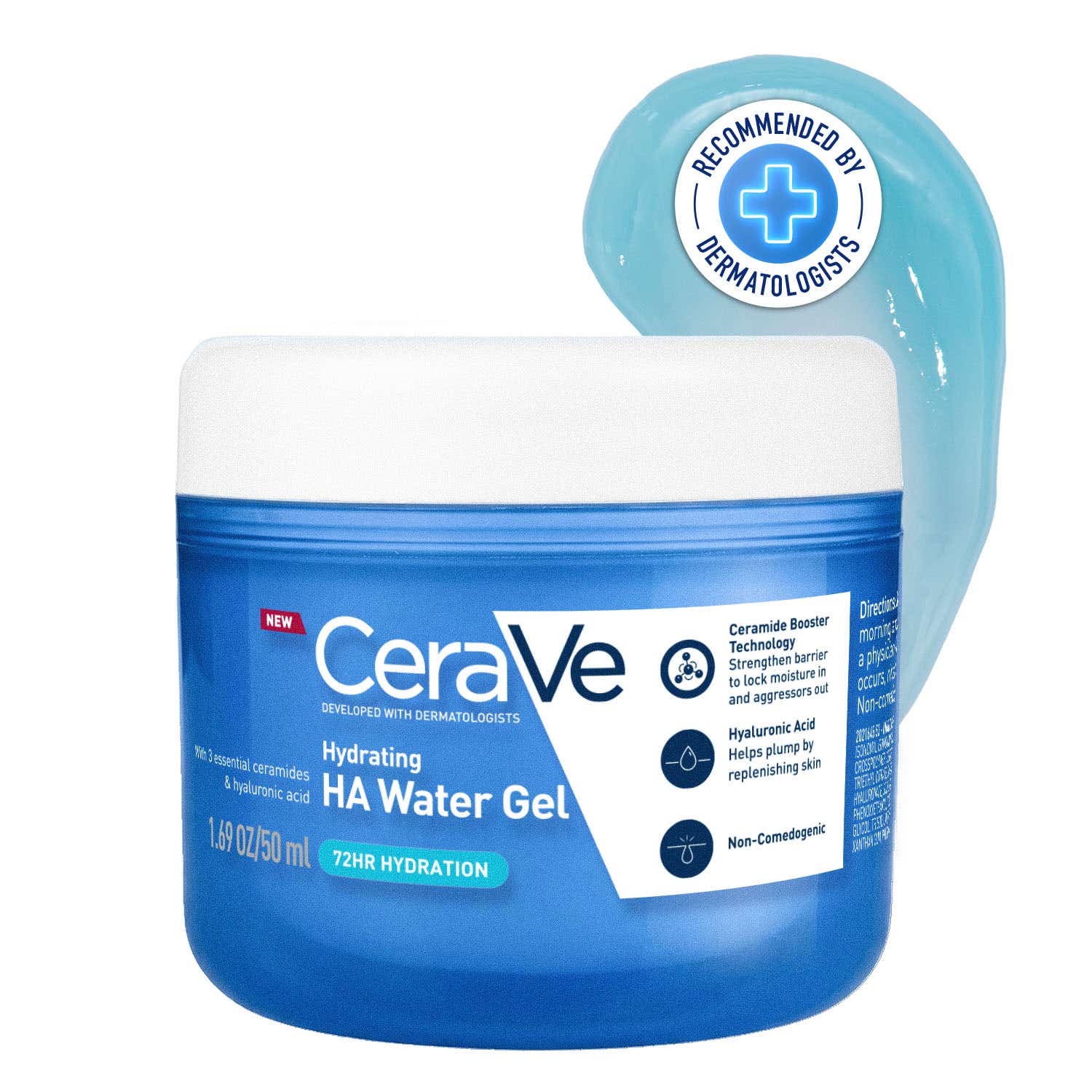 CeraVe | CeraVe HA Water Gel Face Moisturizer With Hyaluronic Acid & Ceramides (50 ml)