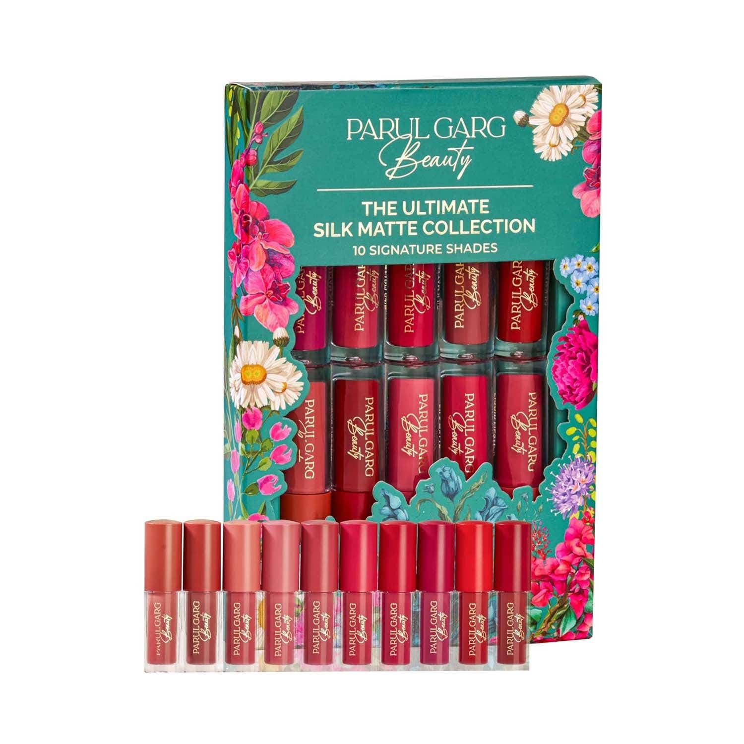 PARUL GARG Beauty | PARUL GARG Beauty Ultimate Silk Matte Liquid Lipstick Set (10 pcs)